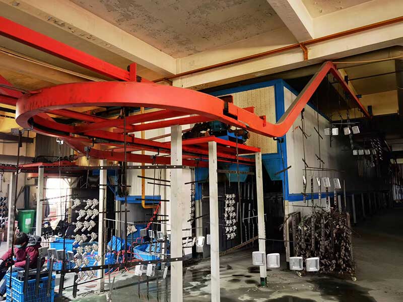 Powder coating lines