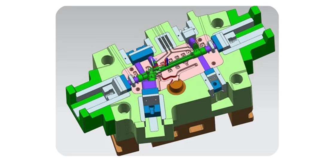 High-precision aluminum die casting mold design by Rycastings。