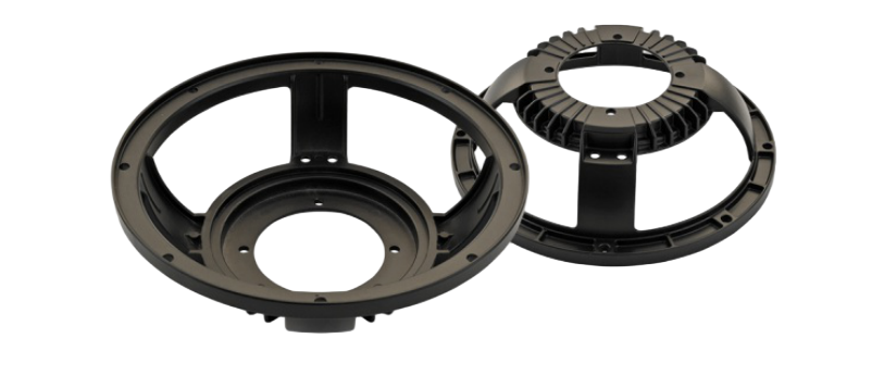 10-inch die-cast aluminum speaker basket