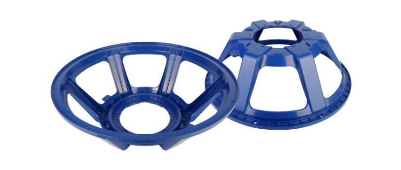 24-inch die-cast aluminum speaker basket