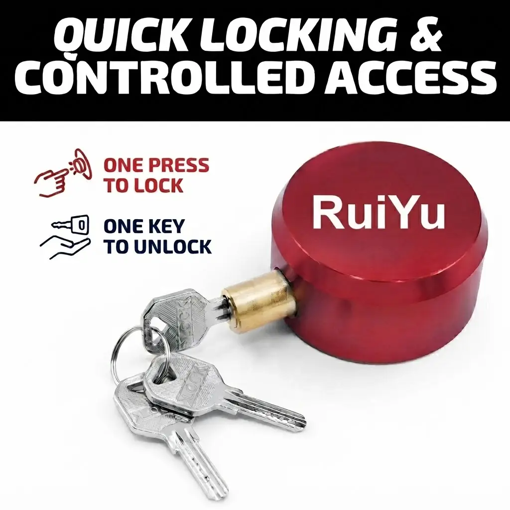 Heavy-Duty Aluminum Magnesium Alloy Puck Lock Main View