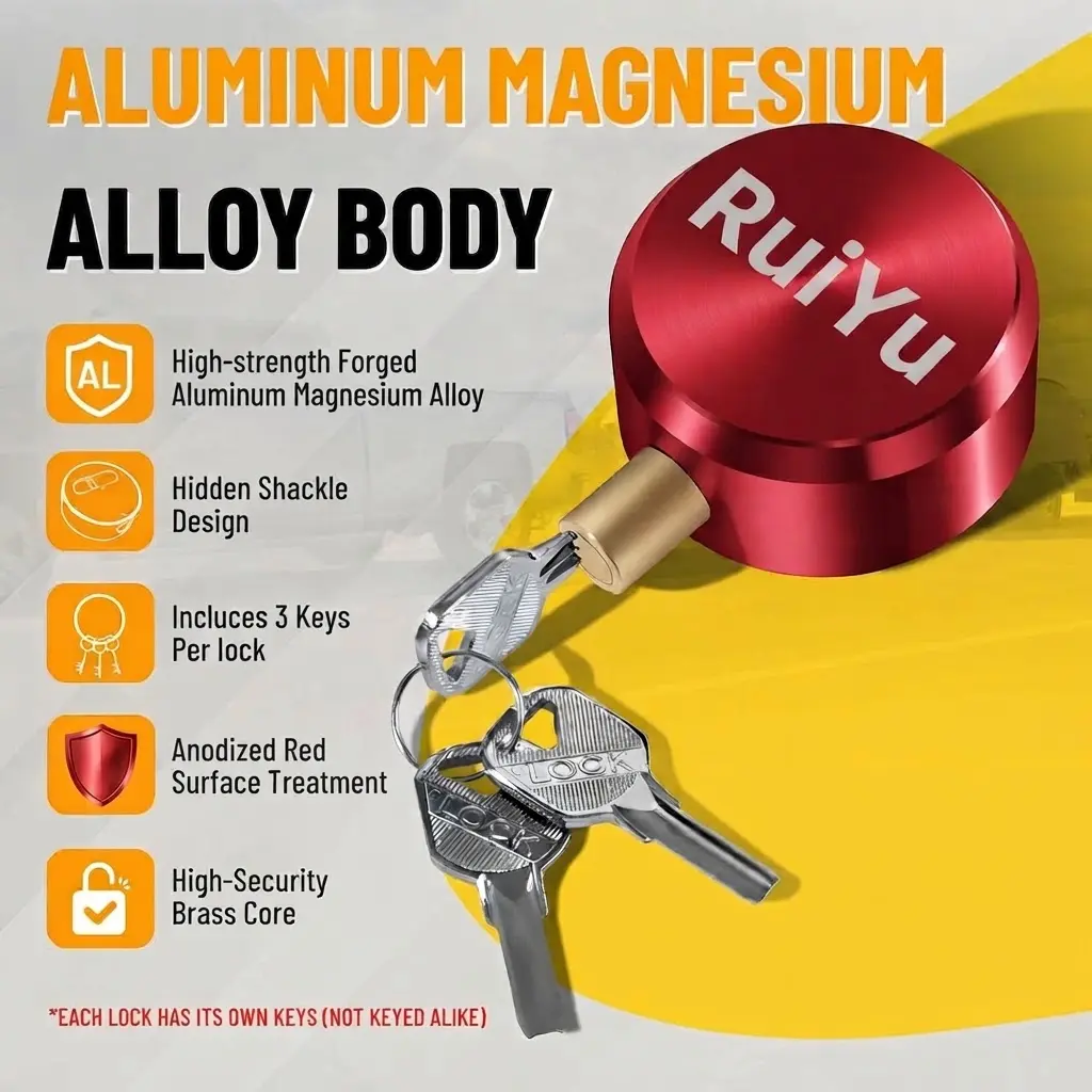 Heavy-Duty Aluminum Magnesium Alloy Puck Lock Main View